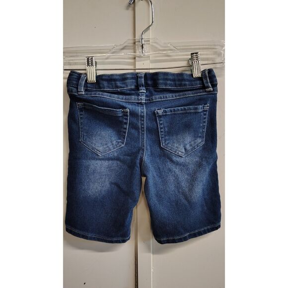 Wallflower Girls Floral Embroidered Dark Wash Blue Denim Shorts 6X - Picture 2 of 4
